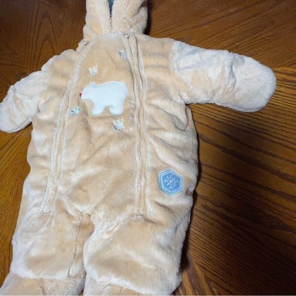 CARTER'S Carters Baby Boy Snowsuit beige  Size 3-6M - Picture 11 of 11